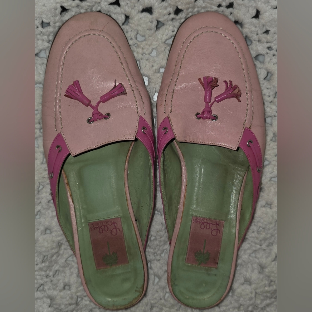 Lilly Pulitzer Slide On Mules Sz9